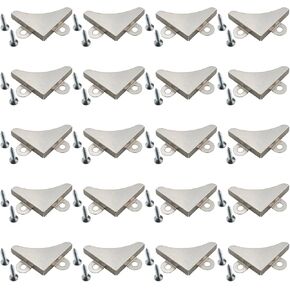 ZCZQC 20pcs Triangle Wrapped Corner Photo Frame Protection Corner with Screws Wooden Box Anti Collision and Anti Deformation Hardware Accessories Square Box Wrapped Corner