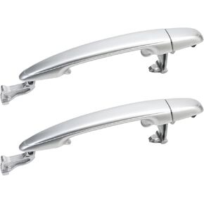 2Pcs Sliding Door Handle Compatible for Sienna 2004 2005 2006 2007 2008 2009 2010 Left Right Side Silvery Sliding Rear Door Handle Replaces#69213-08020 69227-08040