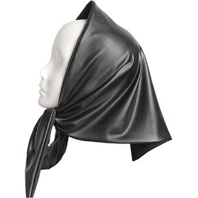 Womens Warm Long Shawl Winter Wraps Large Scarves Faux Leather Triangle Scarf Bandana Head Kerchief