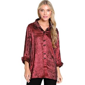 Ali Miles Women's Woven Button Front Tunic