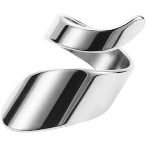 DTJA Twisted Twisted Ringing Ring for Women Gold Plated Stains Stains Stail Fashion Spiral Open Band Rings Finger Fut