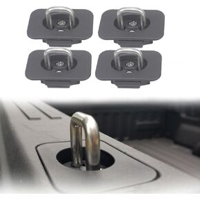 4 عبوات مرساة قابلة للسحب قابلة للسحب متوافقة مع Ford F150 2015-2024/2017-2024 Super Duty/2017-2024 Raptor-Anti-Rust Truck Bed مرساة