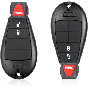 Key Fob Fits Dodge Challenger Charger Grand Caravan Chrysler RAM 1500 2500 3500 3-Button Keyless Entry Remote Control Car Key Fob, FCC ID M3N5WY783X IYZC01C, Replace GQ4-53T 56046953