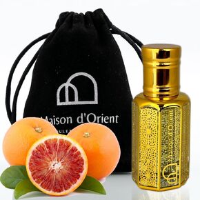 Pure Essence Perfume Oil 12 mL – Oriental Citrus and Vanilla with Sicilian Orange and Exotic Fruits. Alcohol Free Long Lasting Oil, Compliment Magnet