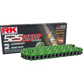RK Racing Chain MM525ZXW-120 Green 120 Link XW-Ring Premium High Performance Chain with Connecting Link