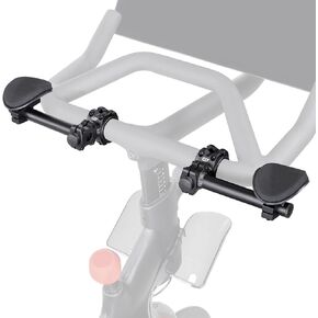 CyclingDeal Handlebar Arm Rest for Exercise Bikes | Sturdy & Durable Aluminum Alloy Aero Pads w/Padded Soft Sponges for Indoor Bicycles | Comfortable Armrest Bars for Enhanced Ride | Fits Most Models