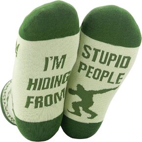 InnoBeta Bigfoot Gifts Socks for Men, Sasquatch Gifts for Bigfoot Beliver, One Size Crew Socks