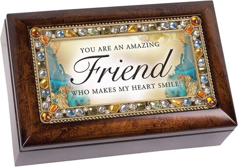 Cottage Garden You are an Amazing Friend Amber Jewelry Petite Music Box Plays That's What Friends are for in Saudi Arabia