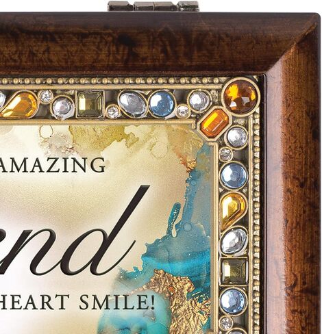 Cottage Garden You are an Amazing Friend Amber Jewelry Petite Music Box Plays That's What Friends are for in Saudi Arabia