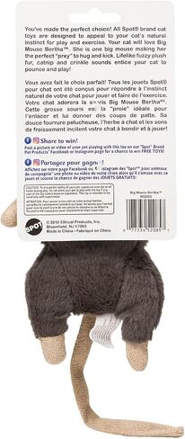 Ethical Pets 52085 Big Mouse Bertha Catnip Toys in Kuwait