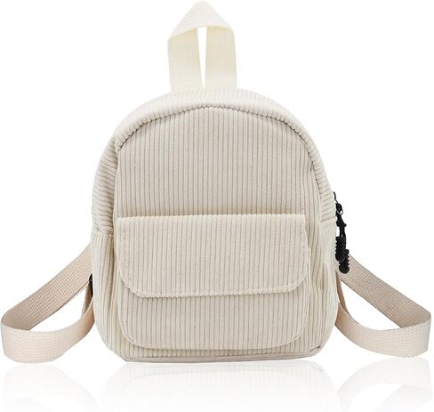 Small Backpack, Corduroy Backpack Purse for Women and Girls, Mini Backpacks for Travel, Shopping, Walking (black.) in Saudi Arabia