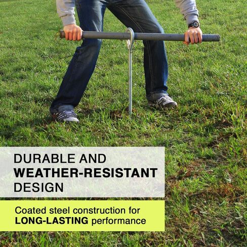 جيباتي سلاكلاينز للجنسين نقطة تثبيت أرضي برغي ، مرساة الأرض ، الطول: 70 سم ، العرض (اللوحة): 20 سم ، بطانة مائلة بدون أشجار ، أسود ، 7 رطل in Kuwait