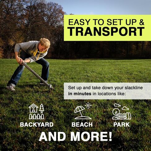 جيباتي سلاكلاينز للجنسين نقطة تثبيت أرضي برغي ، مرساة الأرض ، الطول: 70 سم ، العرض (اللوحة): 20 سم ، بطانة مائلة بدون أشجار ، أسود ، 7 رطل in Kuwait