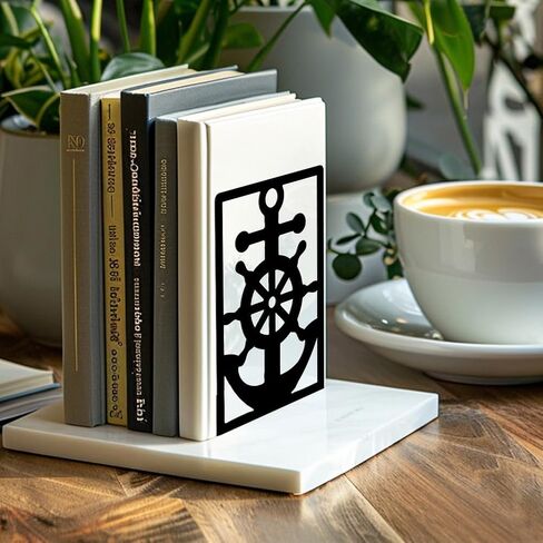Beaceblue Metal Bookends للأرفف ، الدعم الداعم للكتاب الداعم للدراسة الشاقة الدقيقة للمكتب ، المكتب ، الرف ، الغرفة 4.7 "× 3.5" × 7 "مكوّنات طويلة من الحديد الطويل ، زوج واحد (ديناصور) in Saudi Arabia