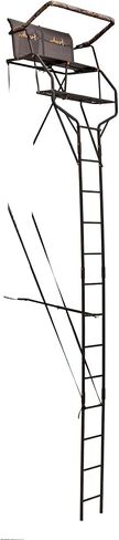 Muddy Double Droptine Deer Hunting Ladderstand, 2 Person | Climbing Tree Stand with Flex-Tek Seat and Padded Adjustable Shooting Rail in Kuwait