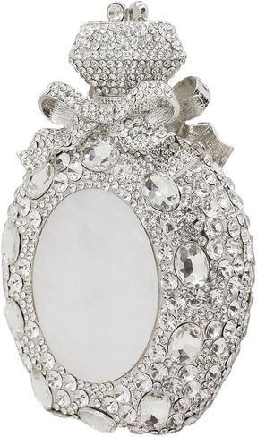 Women Rhinestone Perfume Bottle Clutch Purse Luxury Shell Crystal Evening Bag Cute Diamond Wedding Party Handbag in Kuwait