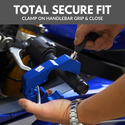 Ploris by Monster Fairings Motorcycle Handlebar Grips Hucked Duty قابل للتعديل قفل دراجة نارية للسرقة للحماية (أسود) in Saudi Arabia