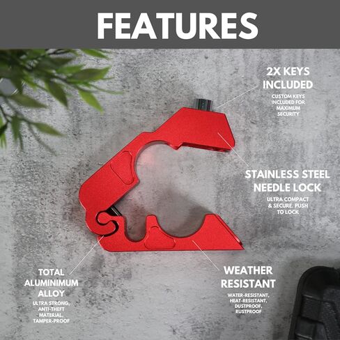 Ploris by Monster Fairings Motorcycle Handlebar Grips Hucked Duty قابل للتعديل قفل دراجة نارية للسرقة للحماية (أسود) in Saudi Arabia