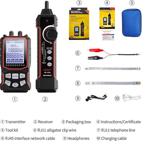 NOYAFA Wire Tracker RJ11 RJ45 Tester Line Finder, Ethernet LAN Multifunction Anti-Interference Network Cable Tester for Network Maintenance Collation, Telephone Line Test in Kuwait