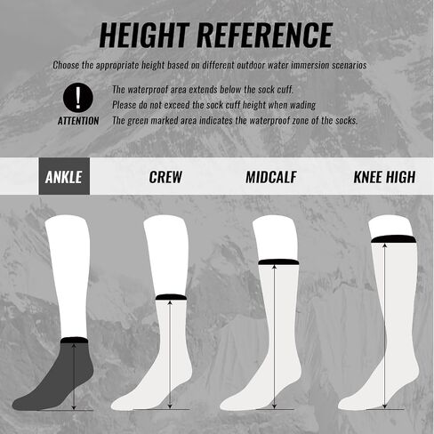 Waterproof Socks,3 Layer Windproof,Breathable,Hiking,Outdoor Activity,Unisex in Saudi Arabia