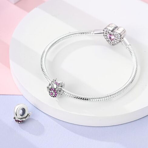 Hapour Clip Spacer Charm for Bracelet Clip Lock Stopper Bead Spacer DIY Fit European Snake Bracelet Openable 925 Sterling Silver Beads Jewelry for Women Mom in Kuwait