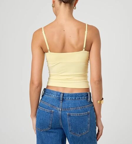 Giraropa Women Summer Basic Cami Shirt Sexy Sleeveless Spaghetti Strap V Neck Tank Top Y2K Slim Fit Going Out Crop Tops in Saudi Arabia