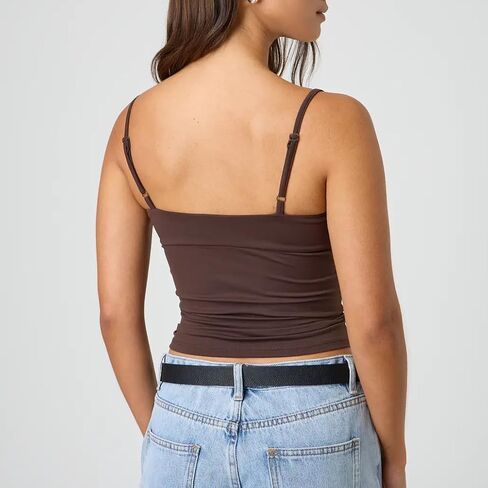 Giraropa Women Summer Basic Cami Shirt Sexy Sleeveless Spaghetti Strap V Neck Tank Top Y2K Slim Fit Going Out Crop Tops in Saudi Arabia