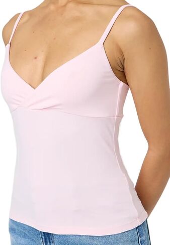 Giraropa Women Summer Basic Cami Shirt Sexy Sleeveless Spaghetti Strap V Neck Tank Top Y2K Slim Fit Going Out Crop Tops in Saudi Arabia