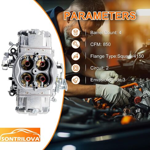 استبدل Holley BR-67270 Carburetor 4150 Model 600 CFM 4 برميل مزدوج ، متوافق مع Holley Chrysler ، Dodge ، Ford ، GM ، Lincoln ، Mercury ، Plymouth.Electric Choke ، Vacuum Secondaries (600 CFM) in Kuwait
