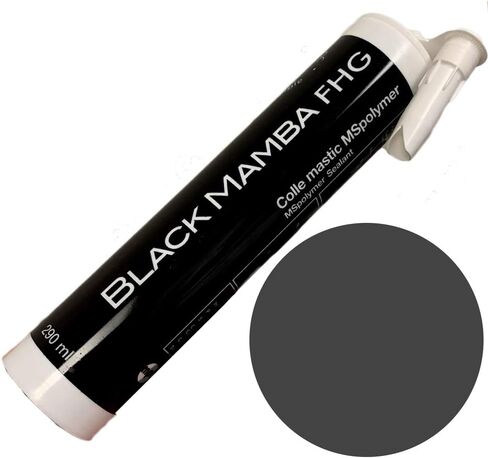 Black Mamba FHG High Tack - خرطوشة مانعة للتسرب من البوليمر أحادية المكونات فائقة السرعة - أسود (عبوتان) in Kuwait