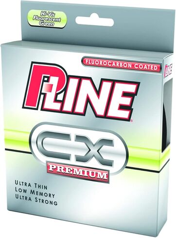 P-Line CX Premium Fluorocarbon Coated Filler Spool (300-Yard, 8-Pound, Fluorescent Green) in Saudi Arabia