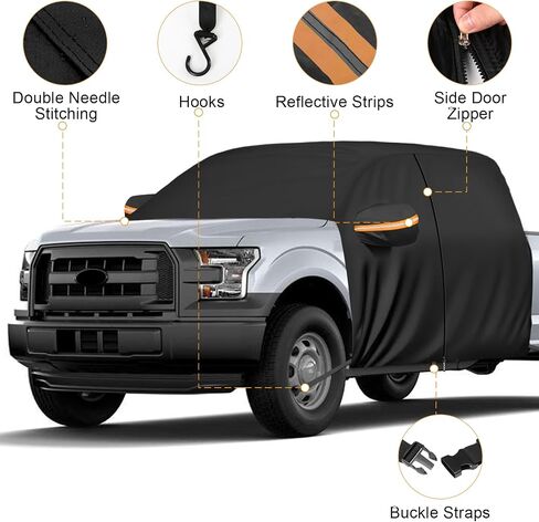 Cab Car Cover for Full-Size Truck Crew Cab, Compatible with Ford F-150, Chevy Silverado, Dodge Ram, GMC Sierra, Toyota Tundra, Nissan Titan, Truck Cab Roof Cover in Saudi Arabia
