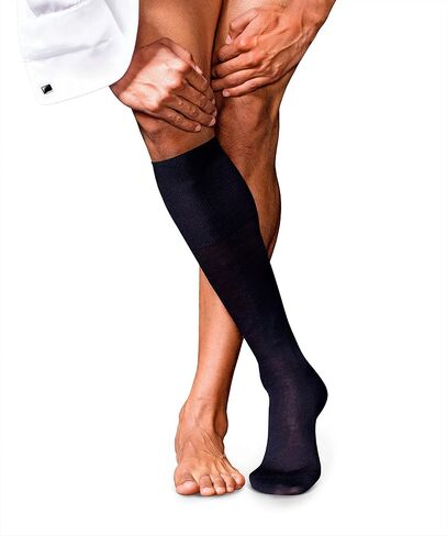 FALKE Men's No. 6 Knee-High Socks, Lightweight, Silky Soft, Breathable, Luxurious Merino Wool Silk, Premium Stockings, 1 Pair in Saudi Arabia