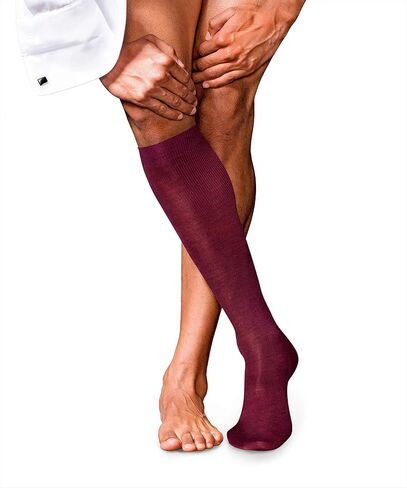 FALKE Men's No. 6 Knee-High Socks, Lightweight, Silky Soft, Breathable, Luxurious Merino Wool Silk, Premium Stockings, 1 Pair in Saudi Arabia