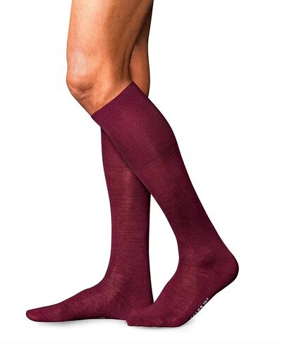FALKE Men's No. 6 Knee-High Socks, Lightweight, Silky Soft, Breathable, Luxurious Merino Wool Silk, Premium Stockings, 1 Pair in Saudi Arabia