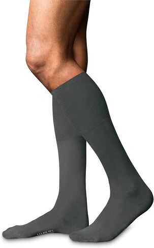 FALKE Men's No. 6 Knee-High Socks, Lightweight, Silky Soft, Breathable, Luxurious Merino Wool Silk, Premium Stockings, 1 Pair in Saudi Arabia