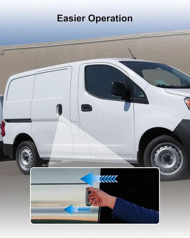 Exterior Sliding Door Handle Set Fit for Nissan NV200 Chevy City Express 2013-2021, Rear Driver and Passenger Side Slide Door Handles Replace 826073LM0B 826063LM0B 157619 157617 with Keyhole in Saudi Arabia