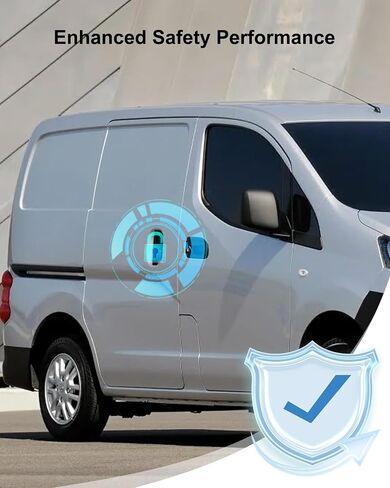 Exterior Sliding Door Handle Set Fit for Nissan NV200 Chevy City Express 2013-2021, Rear Driver and Passenger Side Slide Door Handles Replace 826073LM0B 826063LM0B 157619 157617 with Keyhole in Saudi Arabia