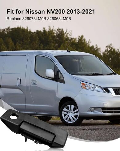 Exterior Sliding Door Handle Set Fit for Nissan NV200 Chevy City Express 2013-2021, Rear Driver and Passenger Side Slide Door Handles Replace 826073LM0B 826063LM0B 157619 157617 with Keyhole in Saudi Arabia