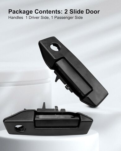 Exterior Sliding Door Handle Set Fit for Nissan NV200 Chevy City Express 2013-2021, Rear Driver and Passenger Side Slide Door Handles Replace 826073LM0B 826063LM0B 157619 157617 with Keyhole in Saudi Arabia