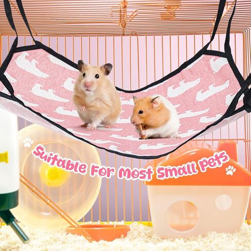 5 Pieces Pet Hammock Cats Ferret Hammock Soft Pet Bed Suitable for Guinea Pig Hamster Gerbil Kittens Cats Cage in Saudi Arabia