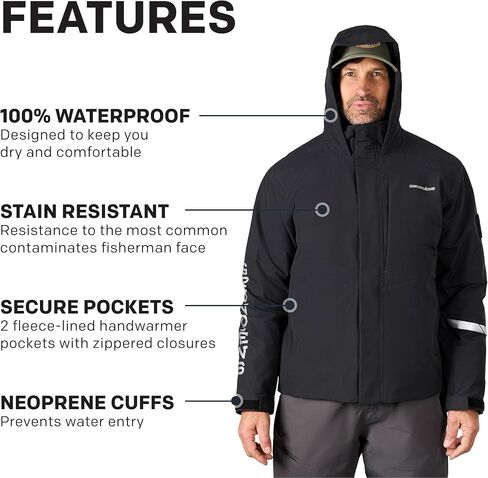 Grundéns Transmit X Jacket - Men’s Waterproof and Wind Resistant Jacket, All Weather Commercial Fishing, Breathable in Saudi Arabia