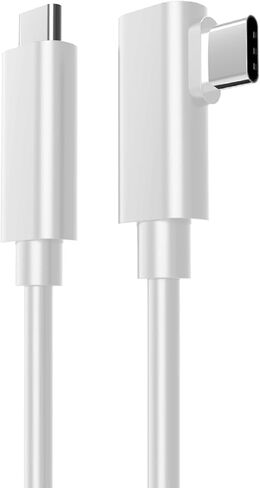 VR Streaming Link Cable Compatible for Oculus Quest, Cuxnoo Virtual Reality Headset Cable Angle USB 3.2 Gen1 C-C High-Speed Data Transfer, Fast Charging Cord, 15FT Black in Kuwait