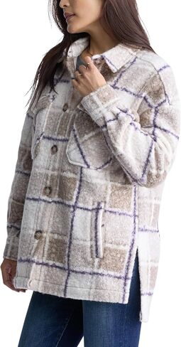 Buffalo David Bitton Women's Royce Long Sleeve Double Pocket Shacket in Kuwait