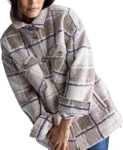 Buffalo David Bitton Women's Royce Long Sleeve Double Pocket Shacket in Kuwait
