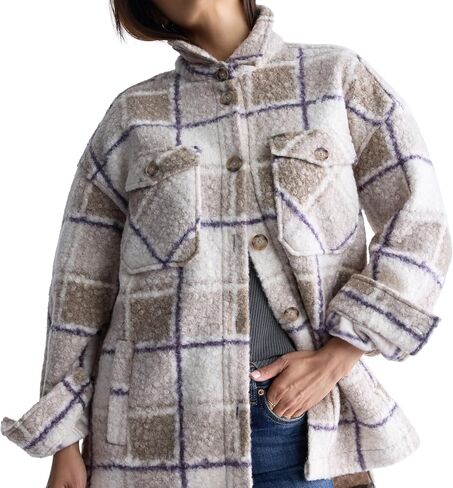 Buffalo David Bitton Women's Royce Long Sleeve Double Pocket Shacket in Kuwait