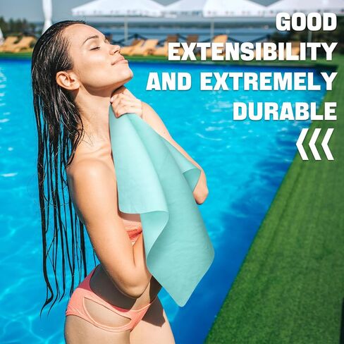 4 Pcs Swim Chamois Towel Swim Towel Shammy Towel Swimming Towel Sports Towel Swimmers Towel for Diving Swimming Triathlons and Other Water Sports, 13 X17inch, 4 Colors in Saudi Arabia