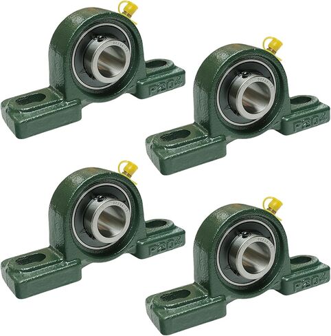 Tonmp 4 عبوات UCP204-12 محمل كروي مثبت على شكل وسادة - تجويف 3/4 بوصة - قاعدة من الحديد الزهر الصلب - محاذاة ذاتية in Kuwait
