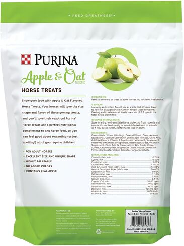 Purina | Apple and Oat Flavored Horse Treats | 3.5 Pound (3.5 lb) Bag in Saudi Arabia