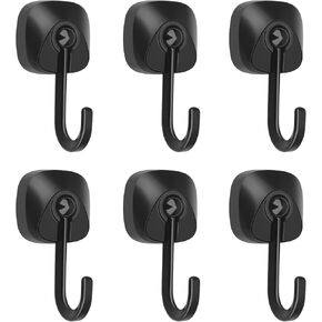 خطاف مغناطيسي من النيوديميوم عالي التحمل من Ridegeek بوزن 75 رطل، خطافات مغناطيسية مع مقاومة للصدأ للتعليق في الأماكن المغلقة والخارجية، والثلاجة، والشواية، والمطبخ، وحامل المفاتيح، أسود in Kuwait